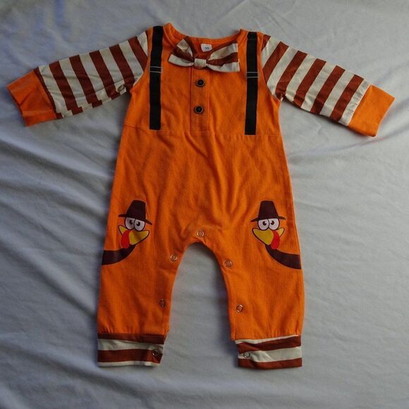 Thanksgiving Turkey Baby One Piece Size 70 - Picture 1 of 5